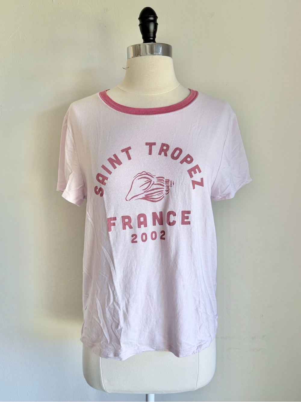 C&C California Light Pink 'Saint Tropez France 2002' Graphic Tee